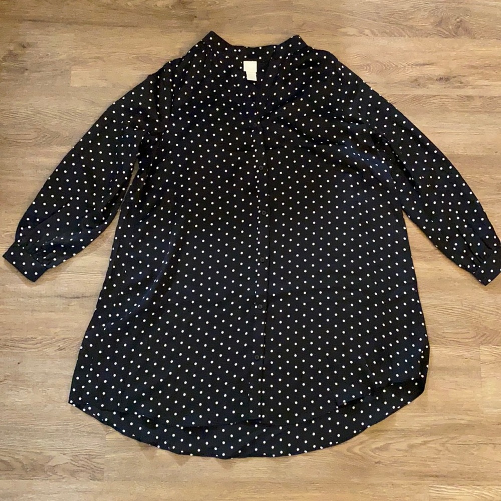 H&M Polka Dot Button Up Dress